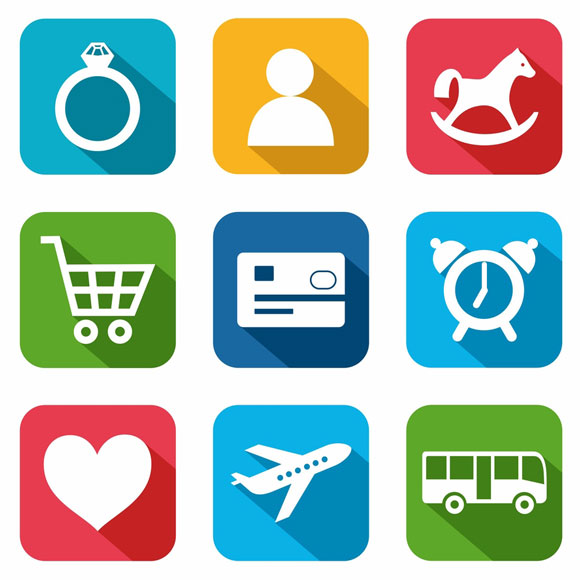 abstract category icons
