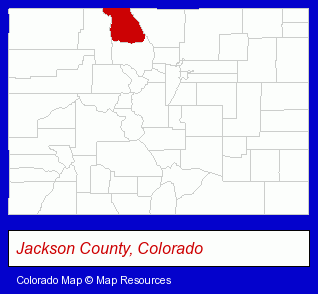 Colorado map, showing the general location of Round Up Motel