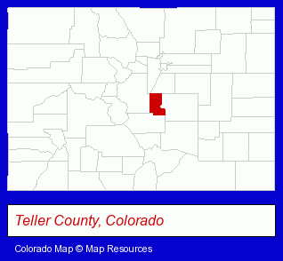 Colorado map, showing the general location of Cummings Vision Care - Thomas Cummings OD