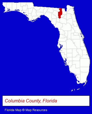 Florida map, showing the general location of Odom Moses & Co - Philip J Moses Jr CPA