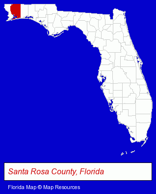 Florida map, showing the general location of Arnold Scott H DC