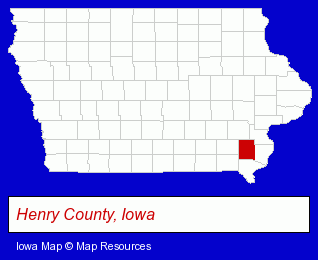 Iowa map, showing the general location of Batey Limited