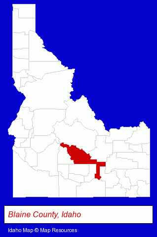 Idaho map, showing the general location of New West Insurance