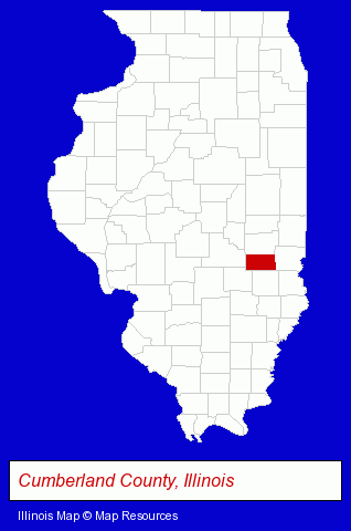 Illinois map, showing the general location of Michael Schrock Office