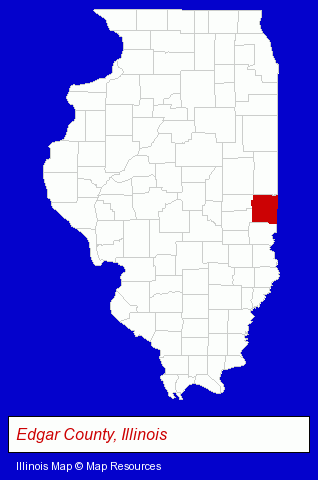 Illinois map, showing the general location of Feutz Contractors Inc