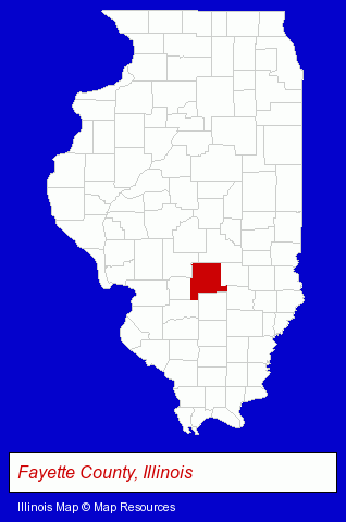 Illinois map, showing the general location of Williams & Yakel Insurance Agency