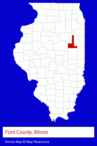 Illinois map, showing the general location of Houston Plumbing-Heating & Ac