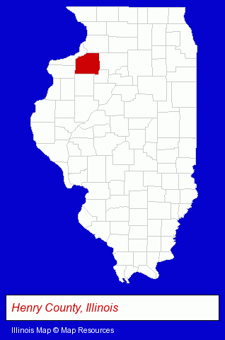 Illinois map, showing the general location of Boone Jason