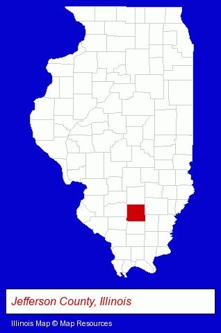 Illinois map, showing the general location of Cannons Homes