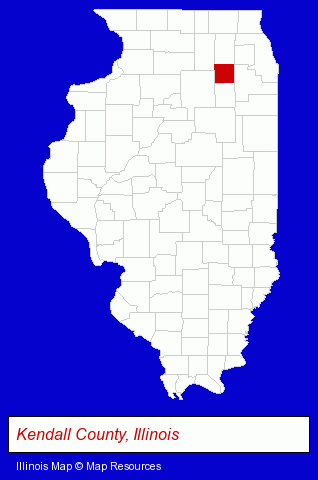 Illinois map, showing the general location of Carson Chiropractic