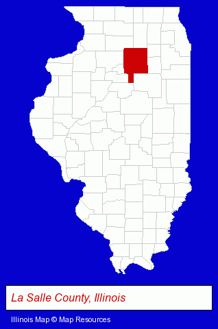 Illinois map, showing the general location of Perry Chiropractic Center