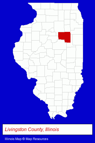 Illinois map, showing the general location of McCoy Construction Co