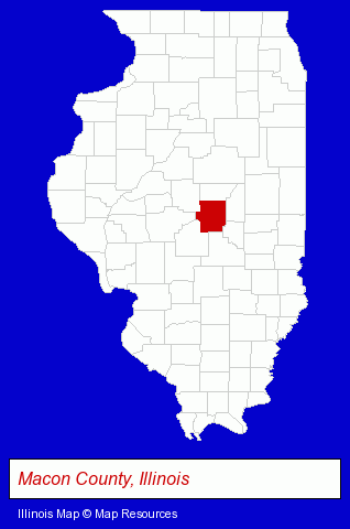 Illinois map, showing the general location of West Main Mini Storage