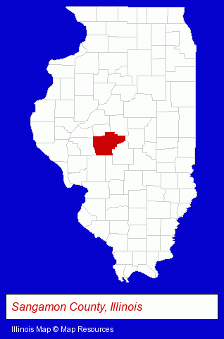 Illinois map, showing the general location of Armbruster Manufacturing Company