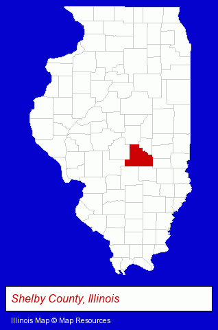 Illinois map, showing the general location of Wolf Creek Lodge