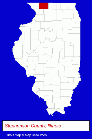 Illinois map, showing the general location of Helm Group