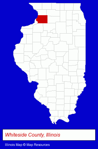 Illinois map, showing the general location of Dream Works Mechanical