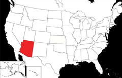 Arizona Locator Map