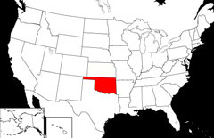 Oklahoma Locator Map