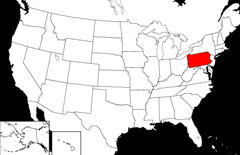 Pennsylvania Locator Map