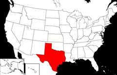 Texas Locator Map