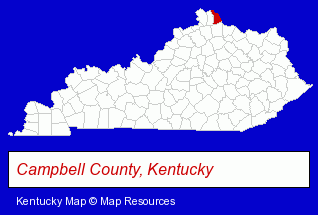 Kentucky map, showing the general location of Rekow & Stull Orthodontics - Charles J Rekow DDS