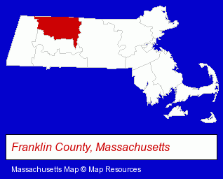 Massachusetts map, showing the general location of Thayer Street Associates INC