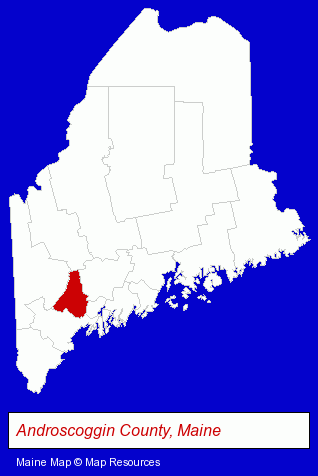 Maine map, showing the general location of Federal Distributors Inc