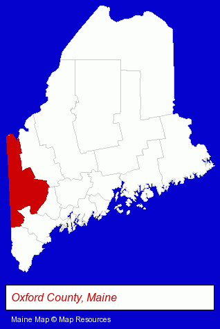 Oxford County, Maine locator map