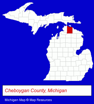 Michigan map, showing the general location of Schwartz Blast & Paint