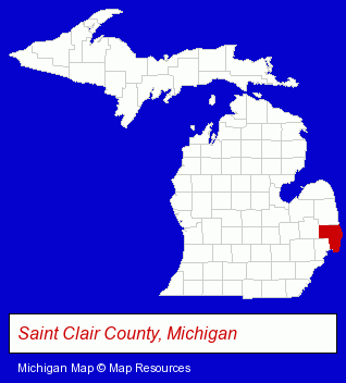 Michigan map, showing the general location of Shaw Chiropractic - Ian W Shaw DC