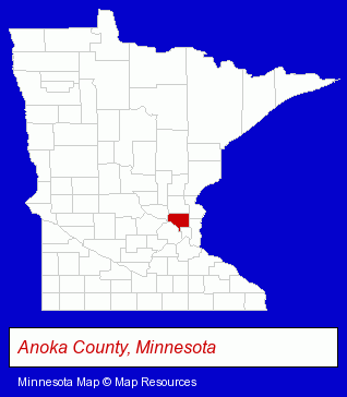 Minnesota map, showing the general location of Woodco Pre-Finishing