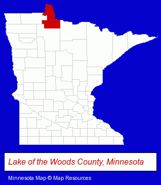 Minnesota map, showing the general location of Minnesota Title & Abstract Company