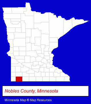 Minnesota map, showing the general location of ABC Windows