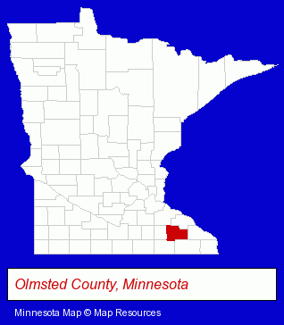 Minnesota map, showing the general location of Powell Clark Tree Service LLC