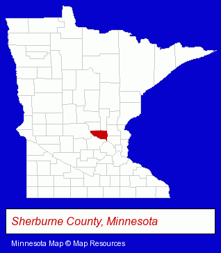 Minnesota map, showing the general location of Acu-Craft