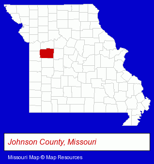 Missouri map, showing the general location of Mallory Ag Inc