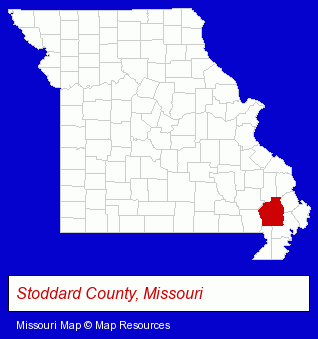 Missouri map, showing the general location of Light House Christian Center