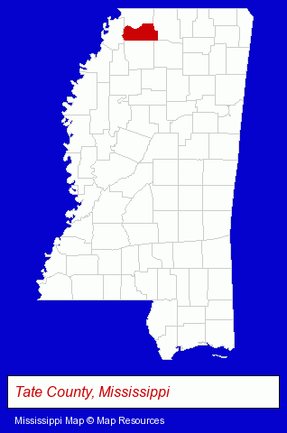 Mississippi map, showing the general location of Cardinal Conveyor