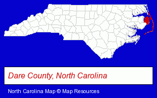 North Carolina map, showing the general location of East Lake Equipment Painting