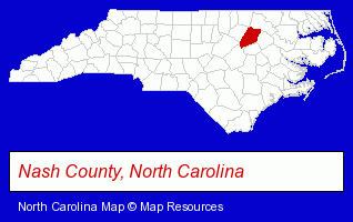 North Carolina map, showing the general location of Express Employment Professionals