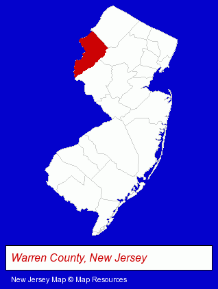 New Jersey map, showing the general location of Roseberry Family Dental - Marwan Bassil DDS