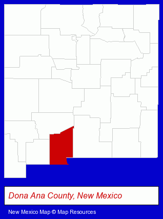 New Mexico map, showing the general location of Helping Hands Chiropractic - Richard Williams DC