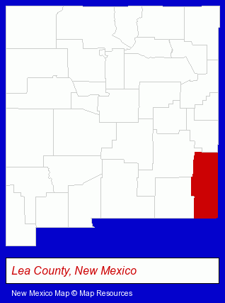 New Mexico map, showing the general location of Forklift Enterprises Inc