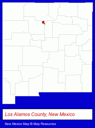 New Mexico map, showing the general location of Cece's Gardens