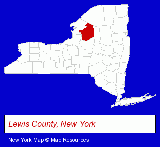 New York map, showing the general location of Camp Aldersgae-Methodist Camp