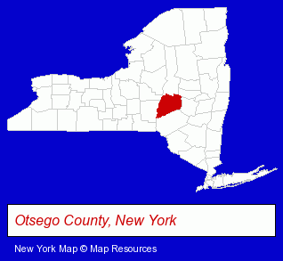 New York map, showing the general location of Cleinman Performance Partners