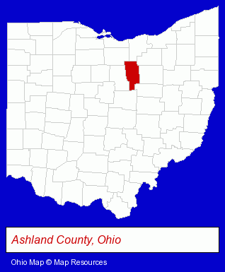 Ohio map, showing the general location of Kar-Del Plastics Inc