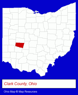 Ohio map, showing the general location of Roger Storer & Son Inc