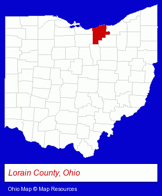 Ohio map, showing the general location of Applied Specialties Inc